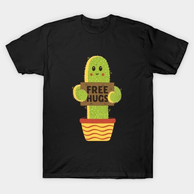 Free Hugs Cactus T-Shirt by Tobe_Fonseca